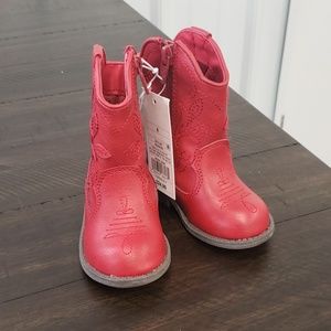 Red cowgirl boots